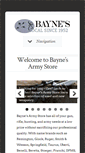 Mobile Screenshot of baynesarmy.com